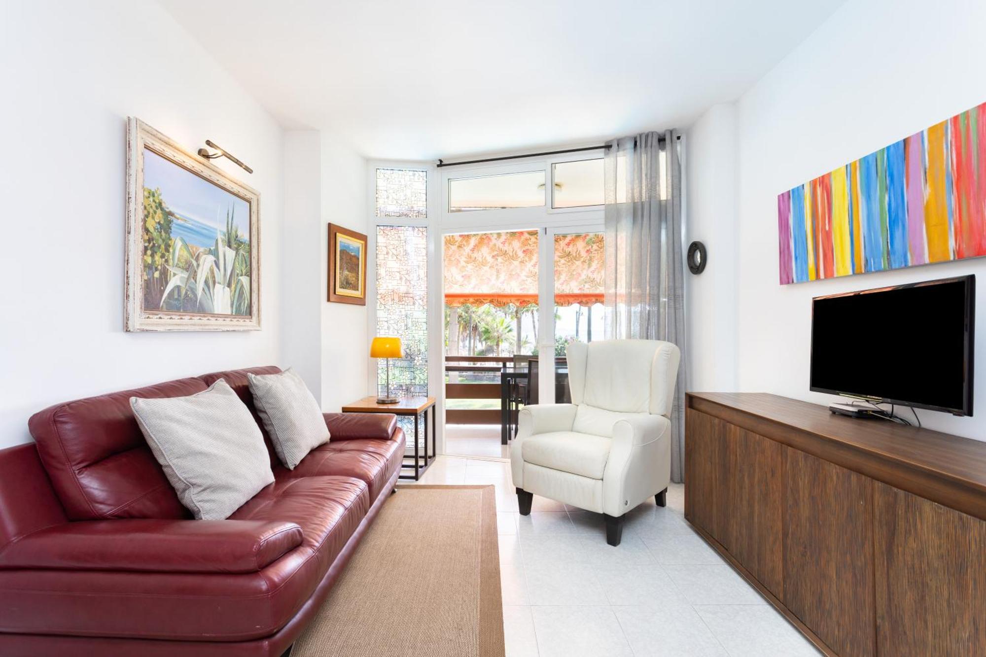 Classbnb - Seafront Apartment At Las Vistas Beach Arona  Bagian luar foto