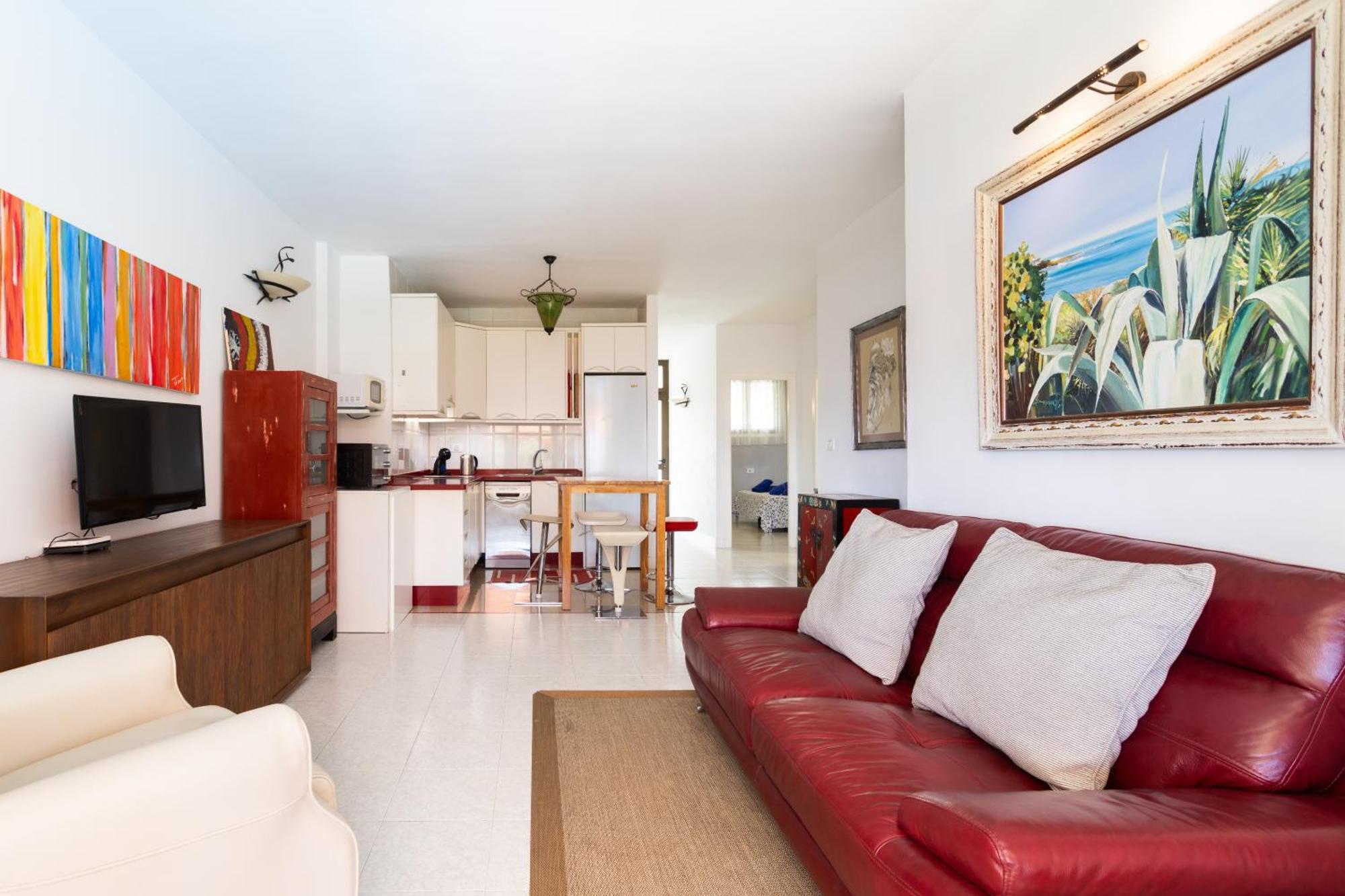 Classbnb - Seafront Apartment At Las Vistas Beach Arona  Bagian luar foto